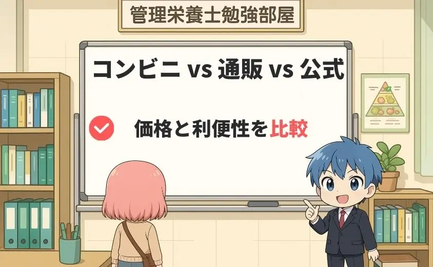 コンビニ vs 通販サイト vs 公式サイト 価格と利便性を比較