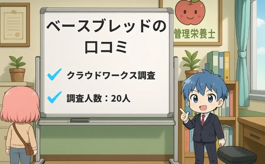 ベースブレッドを食べた方の口コミ