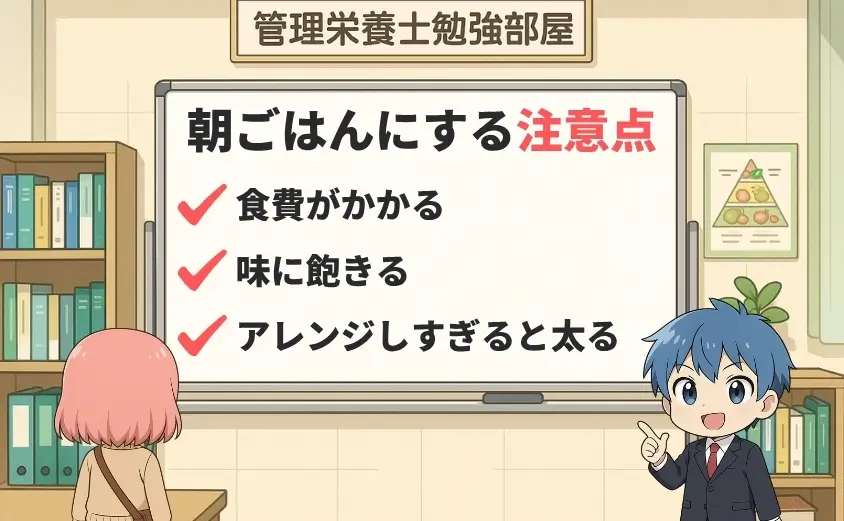 ベースブレッドを朝ごはんにする注意点